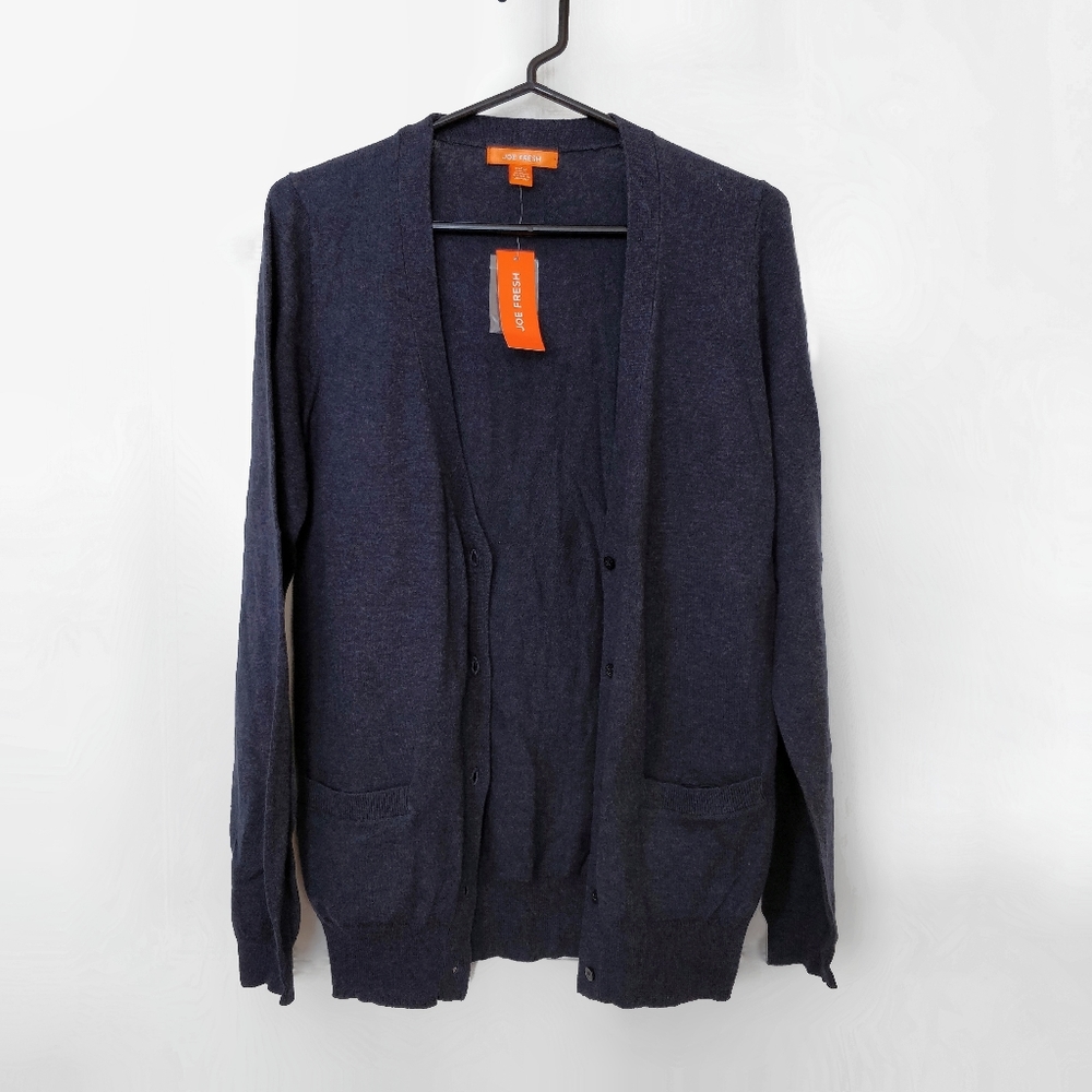 Joe Fresh | wool blend navy cardigan
